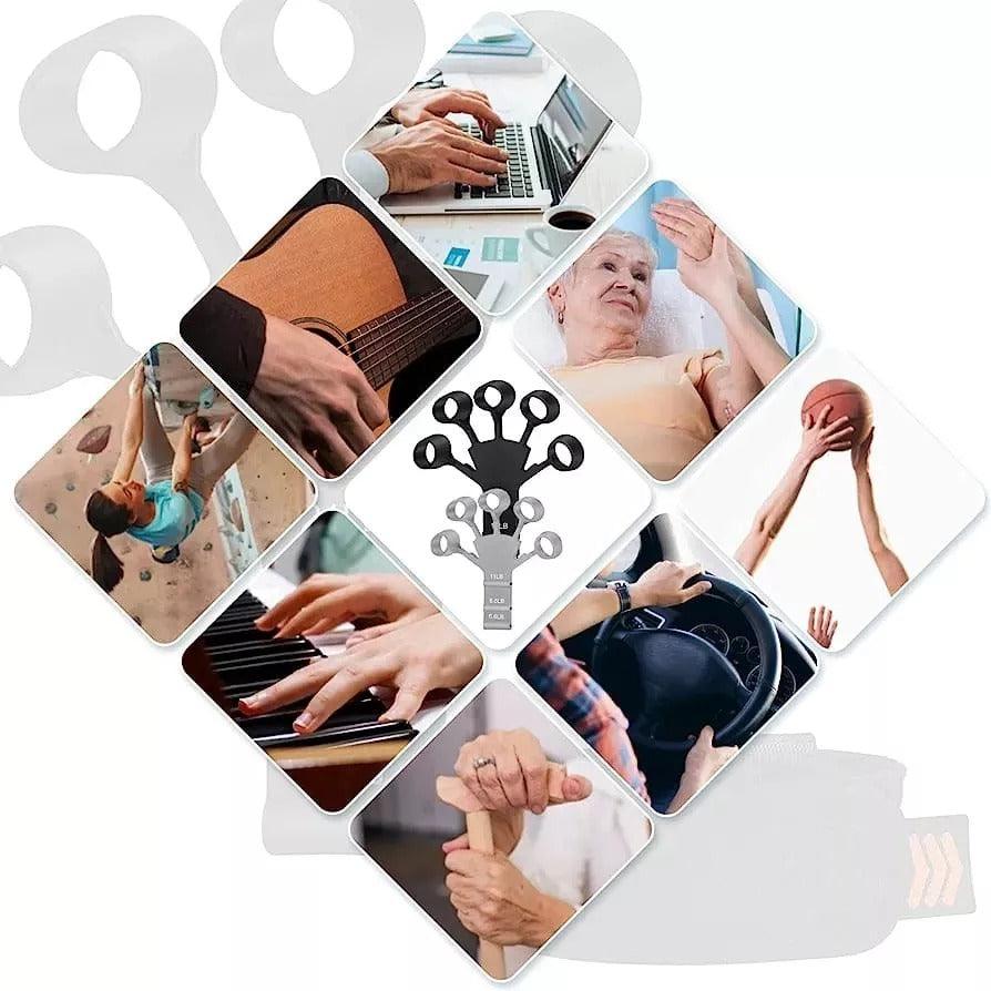 Fortalecedor De Agarre De Mano, Ejercitador De Dedos Ajustable - TrendyJor 